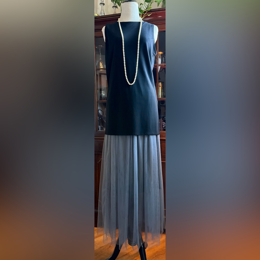 Peruvian Connection Blue/Grey Skirt